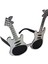 Gümüş Renk Rockn Roll Gitar Şekilli Parti Gözlüğü 15X15 cm (4887) 1