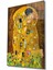 Gustav Klimt Öpücük Cam Tablo, Ev ve Ofis Duvar Dekoru, 1