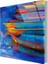 Kayıklar ve Deniz Manzarası Cam Tablo 50 x 70 cm 4