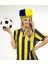 Sarı Lacivert Fenerbahçe Taraftar Tüylü Saç Bandı 1