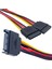 Sata Power 15 Pin Erkek To 2 x Sata Power 15 Pin Dişi Çoklayıcı Kablo (4887) 1