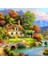 Canvas Cennet Bahçesi Sayılarla Boyama Seti Kasnaklı 40 x 50 cm 1