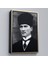 Çerçeveli Atatürk Portre Tablosu Mustafa Kemal Atatürk Dikdörtgen Dekoratif Kanvas Tablo-60 1