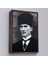 Çerçeveli Atatürk Portre Tablosu Mustafa Kemal Atatürk Dikdörtgen Dekoratif Kanvas Tablo-60 2