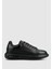Siyah Deri Erkek Sneaker 1