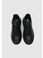 Siyah Deri Erkek Sneaker 5