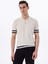 Polo Yaka Regular Fit Jakarlı Bej Erkek Kazak FC5SM-KZK 2567 3