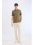 %100 Pamuk Regular Fit Polo Yaka Kısa Kollu Basic Düz Pike Kumaş Tişört C1293AX25SP 2