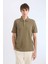 %100 Pamuk Regular Fit Polo Yaka Kısa Kollu Basic Düz Pike Kumaş Tişört C1293AX25SP 4