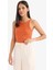 Slim Fit Dar Kesim Halter Yaka Basic Düz Fitilli Kaşkorse Atlet E2176AX25SP 3