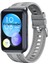 Huawei Watch Fit 2 Uyumlu Premium Dikişli Silikon Kordon Pim Çevirici Aparatlı Koyu Gri 1