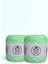 Celadon Pastel Fıstık Yeşili 7 Kat Viskon Koton Sargılı El Örgü İpi (200 Gr.) 1