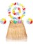 Nessiworld Yetişkin Çocuk Hawaii Parti Seti - 40 cm Naturel Etek + Çiçek Aksesuarlar (5 Parça) 1