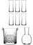 Heybeli Rakı Bardağı, Nude Kristal Karaf ve Timeless Buz Kovası 8 Parça Rakı Seti 2