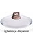 Karaca Rose Gold Kulp ve 24 cm Pyrex Cam Kapağı ile 1