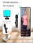 2in1 Type-C Android&İOS Uyumlu Kablosuz 2'li Yaka Mikrofonu Youtuber Tiktok Skype 5