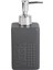 Seramik Sıvı Sabunluk Koyu Bej Modern 7X7X17 cm 300 ml Banyo Seti 1