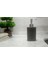 Seramik Sıvı Sabunluk Koyu Bej Modern 7X7X17 cm 300 ml Banyo Seti 3