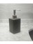 Seramik Sıvı Sabunluk Koyu Bej Modern 7X7X17 cm 300 ml Banyo Seti 4