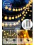 50 Top Ledli Usbli Kumandalı 8 Modlu LED Işık Parti Süsleme Organizasyon Sarı Işık Rengi 2