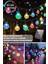 30 Top Ledli Solar Kristal Bahçe Dekorasyon Aydınlatma Güneş Enerjili RGB Çok Renkli Işık 1