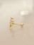 Fiyonk Kurdela Model Kıkırdak Piercing Tragus Helix Gold Renk Küpe 3