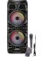 Karoke Mikrofonlu 8*2 Inç Kablosuz Kubandalı Işıklı Speaker 1