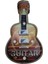 Metal Ledli Gitar Ev Dekorasyon Duvar Dekoru Süslemesi 22 x 5 x 41 cm 1 Adet 1