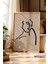 Portre No. 23 Minimalist Sanat Ahşap Çerçeveli Duvar Tablosu 1