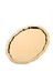 6 Adet Paslanmaz Çelik Oval Dalgalı Sade Kahve ve Sunum Tepsisi 20 cm x 25 cm 3