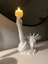 Özgürlük Heykeli Dekoratif Tealight Mum Tutucu Dekoratif Özgürlük Anıtı Obje 3