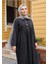 Kadın Yakası Desenli Göğüs Cepli Kot Elbise -PMK404 2