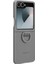 Galaxy Z Flip 6 Yüzüklü Silikon Kılıf - Gri 1