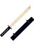 Ahşap Oyuncak Japon Samuray-Ninja Kalkanı ve Katana Kılıcı Siyah 3