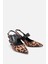 Kadın Taba Leopar Desenli Kemerli Stiletto 5