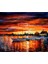 Canvas Teknelerle Günbatımı Sayılarla Boyama Seti Rulo 1