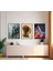 Modern Tarz Mdf Plastik Çerçeveli 3'lu Dekoratif Tablo 144 1