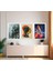 Modern Tarz Mdf Plastik Çerçeveli 3'lu Dekoratif Tablo 144 2