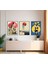 Modern Tarz Mdf Plastik Çerçeveli 3'lu Dekoratif Tablo 112 1