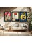 Modern Tarz Mdf Plastik Çerçeveli 3'lu Dekoratif Tablo 112 4