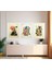 Modern Tarz Mdf Plastik Çerçeveli 3'lu Dekoratif Tablo 107 2