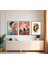 Modern Tarz Mdf Plastik Çerçeveli 3'lu Dekoratif Tablo 102 1