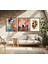 Modern Tarz Mdf Plastik Çerçeveli 3'lu Dekoratif Tablo 102 3