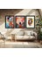 Modern Tarz Mdf Plastik Çerçeveli 3'lu Dekoratif Tablo 102 4