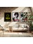 Modern Tarz Mdf Plastik Çerçeveli 3'lu Dekoratif Tablo 213 3