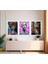 Modern Tarz Mdf Plastik Çerçeveli 3'lu Dekoratif Tablo 140 2