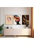 Modern Tarz Mdf Plastik Çerçeveli 3'lu Dekoratif Tablo 139 1