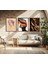 Modern Tarz Mdf Plastik Çerçeveli 3'lu Dekoratif Tablo 139 3
