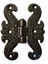 Zamak Kelebek Menteşe - Büyük, 50X67MM, Oksit, 100 Adet 1