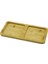 2 Bölmeli Dikdörtgen Ahşap Bambu Yağdanlık Altlık Mini Tepsi 20 x 10 x 0.8 cm (4887) 1